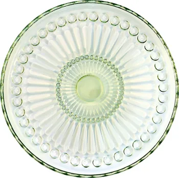 Talíř GREEN GATE Skleněný talíř Alice Pale Green 18,5 cm