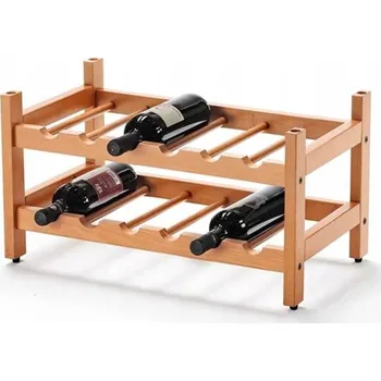 Stojan na víno ARREDAMENTI BIRELLONE Stojan na lahve 49x2 9 Cm hnědý 1 Ks . (1 MODUL)