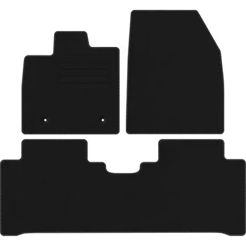 autokoberec Koberce Edecor velurové 3 ks