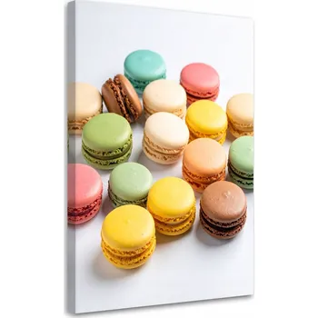 Obraz Obraz do kuchyně jídelny, Makronky zákusky 60x90