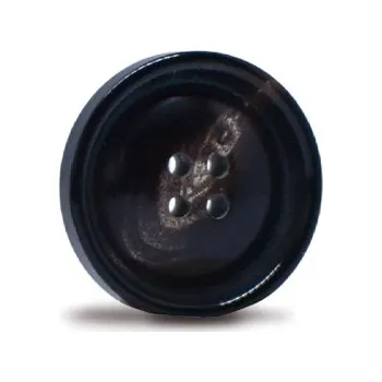 Knoflík Knoflík 25mm, černý, lesklý