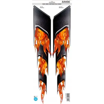 Samolepicí dekorace na vozidlo PLAMENY Z VÝFUKU NÁLEPKA NA AUTO