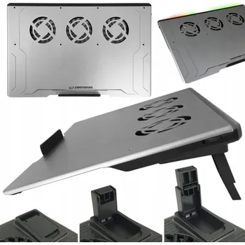 CHLADICÍ PODLOŽKA POD NOTEBOOK DO 19'' NOTEBOOK HERNÍ PODSVÍCENÁ LED