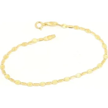 Náramek Dámský zlatý náramek Valentina ZLNA1503F 18 cm + Dárek zdarma