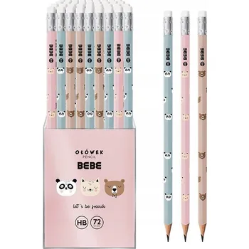 Grafitová tužka Tužka s gumou Interdruk HB 1 ks