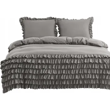 Povlečení Povlečení 160x200 s volánky Domingo Hladké Jednobarevné Povlaky na polštáře 70x80