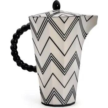 Konvice na čaj Konvice velká černý cik-cak 700ml