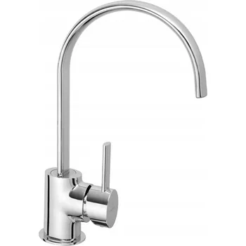 Vodovodní baterie Kuchyňská stojánková baterie DIAMOND ELBA stříbrná