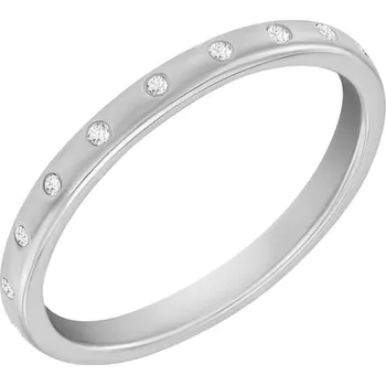 Prsten Platinový prsten s diamanty Miomi