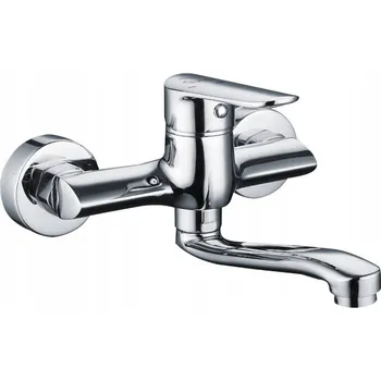 Vodovodní baterie Umyvadlová baterie nástěnná Duro stříbrná