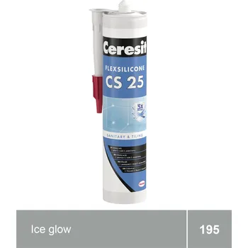 stavební silikon CERESIT CS 25 ice glow, sanitární silikon, 280 ml