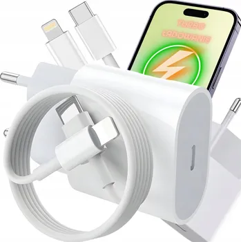 Síťová nabíječka Asato Apple Lightning, USB typ C pro Apple 20 mA 20 V bílá