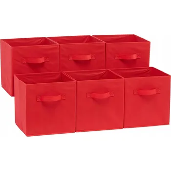 Úložný box 6x PUDEŁKA NA ZABAWKI DZIECIĘCE Úložné boxy na hračky pro děti, skládací organizéry 33x33 cm, 6 kusů