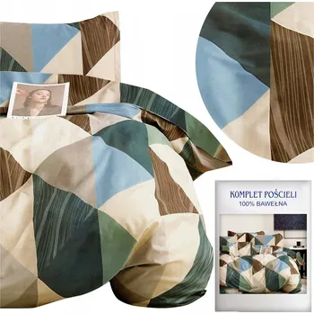 Povlečení Povlečení 200x220 3dílné Bavlněný satén Aida Sada 2x Povlak na polštář