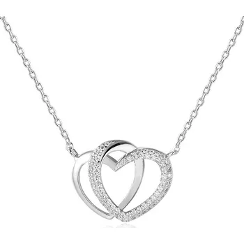 Náhrdelník AGATO Stříbrný náhrdelník se srdíčky AGS779/48