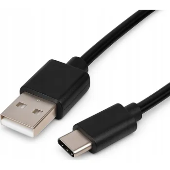 Datový kabel Kabel LVT USB - USB typ C 1 m černý