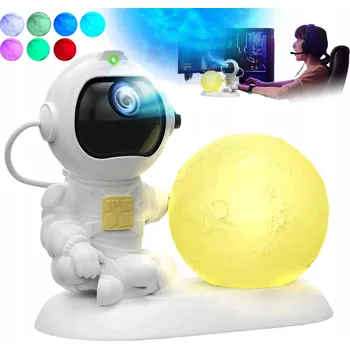 Noční světlo PROJEKTOR NOČNÍ OBLOHY ASTRONAUT Pro Děti Noční Lampa Projektor LED Laserový
