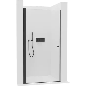 Cerano Sprchové křídlové dveře Antelo L/P, 6 mm, černá matná, transparentní sklo, 120x190 cm, CER-481756