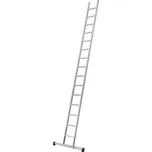 JUST hliníkový opěrný jednodílný žebřík typ 50, 1 x 18, délka 5,29 m