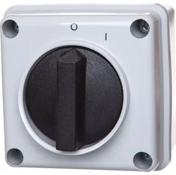 vypínač Jednofázový vačkový přepínač 0-I 12A IP44 oblouk E12