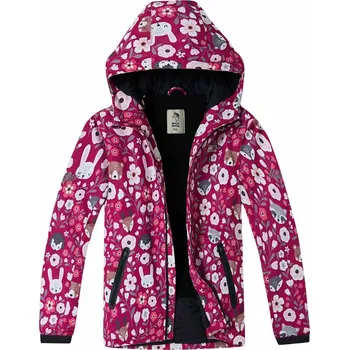 Dívčí bunda Wolf & Wolfie B2567 tmavě růžová 110-134