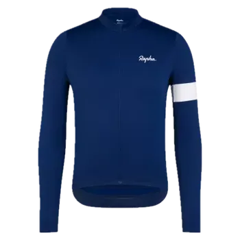 cyklistický dres Rapha cyklistický termodres Core s dlouhým rukávem Navy - XL