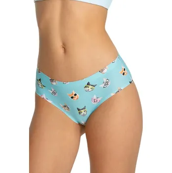 Kalhotky Bezešvé kalhotky Cats Simple Classic modré XXL