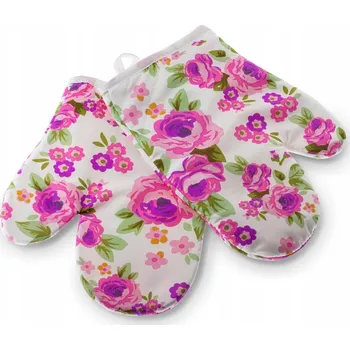 Obraz SILNÉ KUCHYŇSKÉ CHŇAPKY s magnet, KVĚTINOVÝ VZOR, 2ks