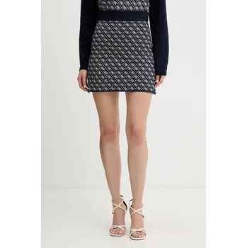 Dámská sukně Sukně s příměsí vlny Guess AUBREY tmavomodrá barva, mini, pouzdrová, W5BD81 Z3JD2 W5BD81.Z3JD2 59X, vel. XS