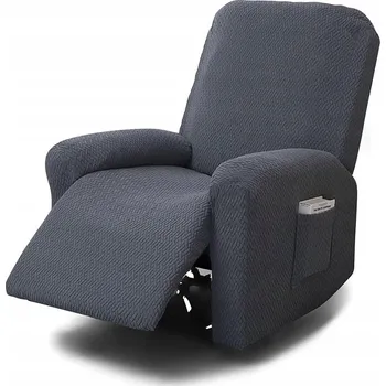 Obraz POKROWIEC NA FOTEL DUŻY ROZCIĄGLIWY MIĘKKI ELASTICKÝ 4 DÍLNÝ S KAPSOU