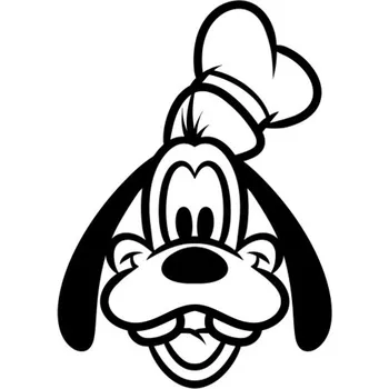 Samolepicí dekorace na vozidlo Samolepka goofy na auto a motorku, tuning nálepka (6077)