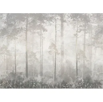 Fototapeta Fototapeta do ložnice LES V MLZE Abstrakce Imitace Betonu 368x254