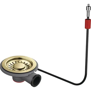 Granitový dřez Franke otočný sítkový ventil s excentrem - barevná PVD provedení gold 112.0629.887