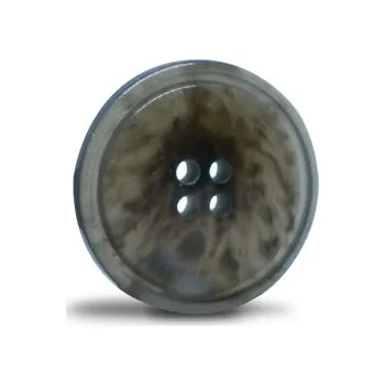 Knoflík Knoflík 20mm, šedý mramorový, lesklý