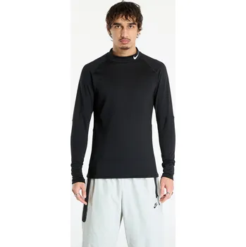 Pánské tričko Tričko Nike Pro Men's Dri-FIT Warm Long-Sleeve Fitness Mock Black/ White S