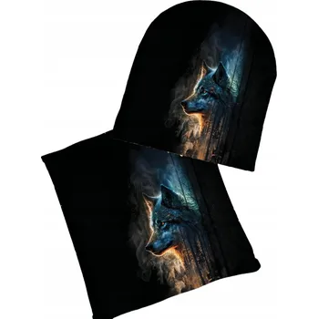 Čepice Dětská Čepice , Zima, Podzim, Sada Nákrčník , Vlk