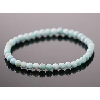 Náramek Magieprirody.cz Náramek Larimar - 4 mm kuličky #948 - z přírodních kamenů