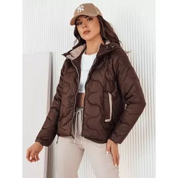 Dámská prošívaná bunda DSTREET OLMOS TY4239 KARAMELOVÁ S