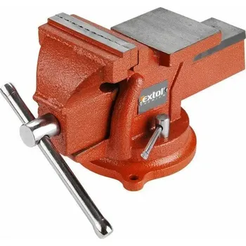 Svěrák Extol Premium Otočný svěrák, 100 mm, 5,0 kg, rozevření 65 mm, upínací síla 8 kN