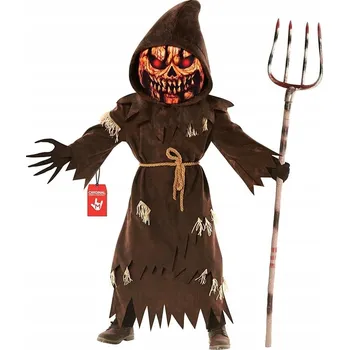 Karnevalový kostým KOSTÝM STRACH NA VRÁNY PRO DĚTI HALLOWEEN SET 7-9 LET KARNEVAL