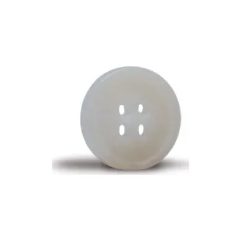 Knoflík Knoflík 15mm, bílý mramorový, matný