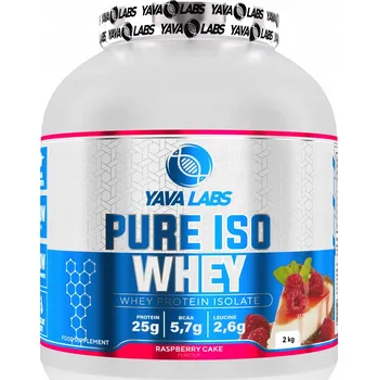Protein Yava Labs Pure Iso Whey 2 kg Proteinový izolát - Malinový koláč