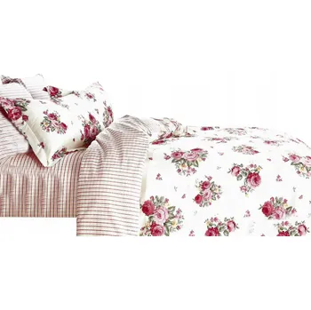 Povlečení Povlečení 200x220 3dílné Bavlněný satén Aida Sada 2x Povlak na polštář