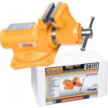 Svěrák Zámečnický svěrák otočný kovaný 125 mm Richmann C8111