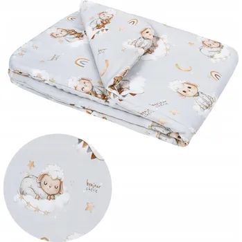 přikrývka Bavlněná Přikrývka pro Předškoláky 100x150 cm Ovečky Bonjour Cherie