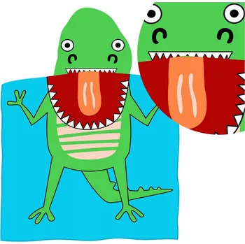 Deka s kapucí Łóżkoholicy 120 x 60 cm modrá