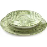 STRIPES GREEN Jídelní sada 18 dílů 27/19/20cm miska 550ml