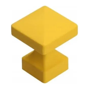 Nábytkové kování Nábytková úchytka knopka GAMET GR47 ŽLUTÁ soft touch