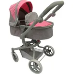 Kočárek 2v1 - růžovo-šedý