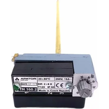 Termostat termostat TH 160.2 20-80°C / 315mm/ 250VAC/15A 3svorky